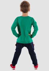 Denokids CFF-21S1-007 Dino T-Shirt & Pants Set Jungen dunkelblau 104 - 8