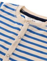 Ebbe Kids Strampler Streifen beige 68 (3-6 Monate) Strong blue stripe - 2