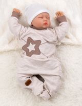 Baby Sweets Strampler Sterne beige 6 Monate (68) - 1