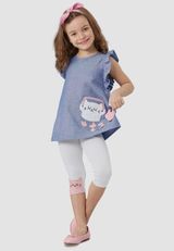 Denokids Unifarben blau 92 - 7