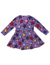 Villervalla Kleid Sterne lila 104 (3-4 Jahre) - 1