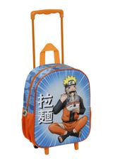 Naruto Ramen-Small 3D Backpack with Wheels Rucksack 34x26x13 cm blau Onesize Kinder - 1