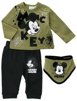 Disney 3 Teile Set Mickey Mouse grün 56/62 (0-3 Monate) - 0