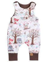 Land-Juwelen Strampler Waldtiere Handmade weiß 80 (9-12 Monate) - 0