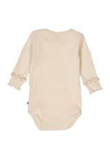 Müsli by Green Cotton Langarmbody Unifarben creme 68 - 1
