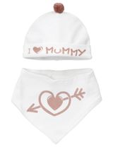 Soft Touch 3 Teile Set I Love Mummy &  I Love Daddy Bommel 56/62 (0-3 Monate) pink I Love Mummy - 1