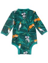 Villervalla Body Animaux sauvages Feuilles Vert - 1