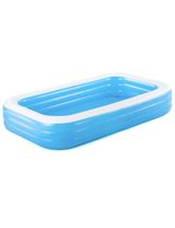 Bestway Familienpool 3-Ring Wasserkapazität: 1161 Liter 305x183x56 cm 6+ Jahre blau - 0