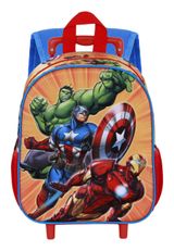 Marvel The Avengers Attack-Small 3D Backpack with Wheels Rucksack 34x26x13 cm rot Onesize Kinder - 2