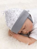 Baby Sweets Mütze Bär A Star Is Born Sterne weiß - 1