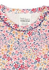 Fred s World by Green Cotton Babylangarmshirt Blumen rosa 68 - 2