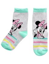 Disney Strümpfe Minnie Mouse Streifen grau 98/104 (3-4 Jahre) - 0