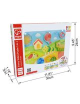 Hape 11 pièces Puzzle 29,4x17,8x1,7 cm 12+ mois Multicolore - 2