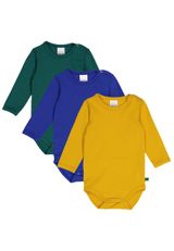 Fred s World by Green Cotton Langarmbody Unifarben bunt 56 - 0