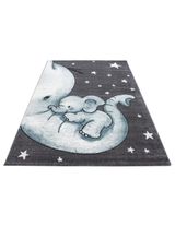 Teppich Elefant Sterne blau 80x150 - 0