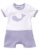 Combishort Baby Whale Blanc Naissance (56 cm) - 0