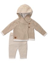 Rock A Bye Baby Boutique 2 Teile Set Kapuze beige 74/80 (6-12 Monate) - 0