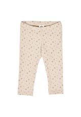 Müsli by Green Cotton Babyleggings Blumen beige 68 - 0