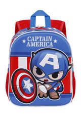 Marvel Captain America Let's Go-Small 3D Rucksack 31x26x11 cm blau blau Onesize Kinder - 1