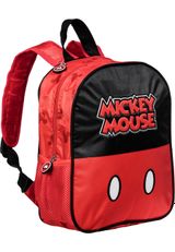 Disney Mickey Mouse Clever-Hooded Rucksack 26x31x11 cm rot schwarz Onesize Kinder - 2