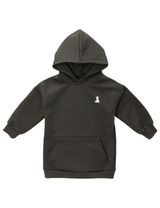 MaBu Kids Hoodie Bruno, der Eisbär Oversize dunkelgrau 116 (5-6 Jahre) - 0