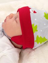 Baby Sweets Mütze Weihnachten HoHoHo rot Newborn (56) - 5