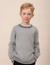 Ebbe Kids Pullover Swedish Fisherman Jacquard Weiß 140 (9-10 Jahre) - 3