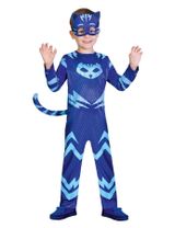 amscan 2 Teile Kostüm PJ Masks Catboy CE-zertifiziert 3+ Jahre blau 116 (5-6 Jahre) - 0