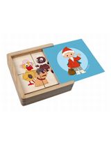 TRÖTSCH 4 Teile Puzzle Sandmann Holz 12,2x12,4x4 cm 3+ Monate bunt - 0