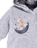 NINI Strampler Fuchs Kapuze grau - 2