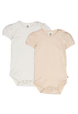 Müsli by Green Cotton Kurzarmbody Unifarben rosa 74 - 0