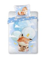 tex idea GmbH Linge de lit Renard 135x100 cm Bleu - 0