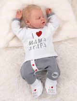 Baby Sweets Schuhe I Love Mama & Papa weiß 86 (12-18 Monate) - 1