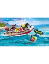 Playmobil 52 Teile PLAYMOBIL® Feuerwehrboot mit Aqua Scooter Action Heroes 23,5x11,5x7,5 cm 4+ Jahre bunt - 3