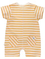 Ebbe Kids Strampler Streifen beige 86 (12-18 Monate) Yellow stripe - 1