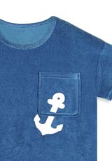 Denokids Unifarben blau 140 - 5