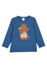 Fred s World by Green Cotton Langarmshirt Unifarben blau 86 - 0
