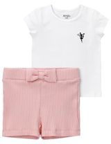 MaBu Kids 2 pièces Ensemble Petite Fée 18-24M (92 cm) Blanc / Rose - 0