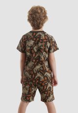 Denokids Print dunkelbraun 104 - 7