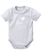 Baby Sweets Body Personalisierbar grau 56 (Neugeborene) - 0