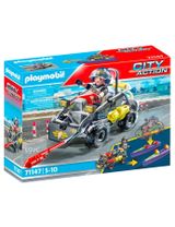 Playmobil 59 Teile PLAYMOBIL® SWAT Multi-Terrain-Quad City Action 11,5x9x8 cm 5+ Jahre bunt - 2