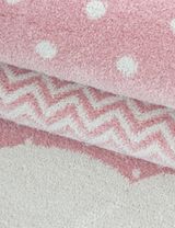 Teppich Wolken rosa 120x170 - 5