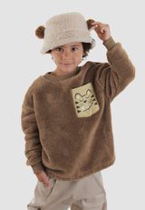 Sweatshirt Jungen braun 104 - 3