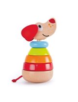 Hape 6 Teile Stapelturm Hund 9,6x18,4x9,6 cm 12+ Monate bunt - 0