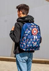 Marvel Captain America Brave-PLUS HS Rucksack 33x44x18 cm blau blau Onesize Kinder - 4