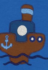 Fred s World by Green Cotton Babyshirt Unifarben blau 74 - 2