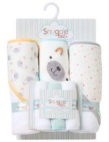 Snuggle Tots 6 pièces Ensemble Ours Étoiles 71x71 cm Blanc - 0