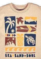 Denokids Print creme/hellbraun 140 - 5