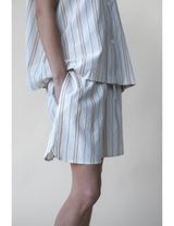 STUDIO FEDER Shorts Streifen creme/rosa/blau/braun X-Large - 4