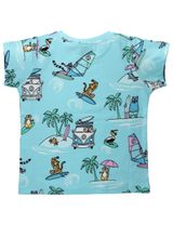 Villervalla T-Shirt Surfende Tiere blau 122 (6-7 Jahre) - 1